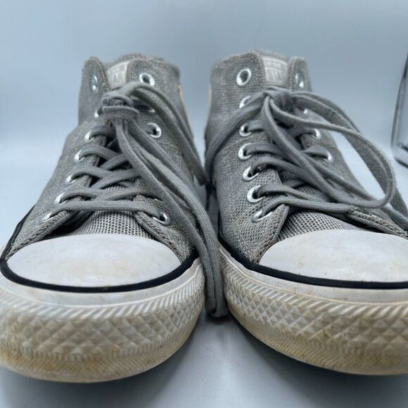 Converse All-Star gray high tops 8.5 - Picture 3 of 11